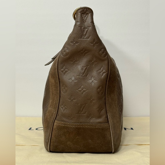 LOUIS VUITTON CHOCOLAT MONOGRAM EMPREINTE LEATHER AUDACIEUSE PM BAG - Picture 4 of 16